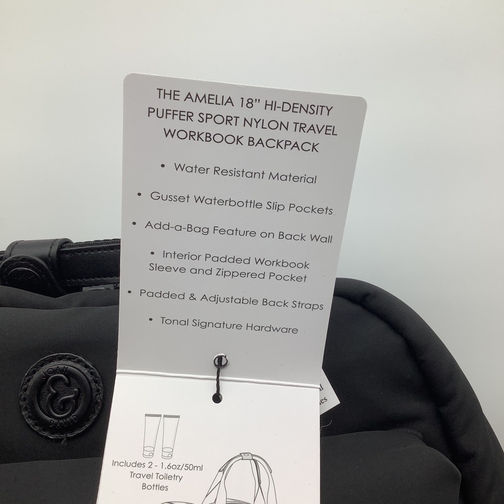 Joan‎ & David The Amelia 18" Nylon Travel Workbook Backpack Lightweight NWT - Picture 6 of 12